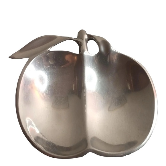 Vintage Paradigm Silverplated Apple Shaped Divided dish , Made in India - Picture 1 of 3